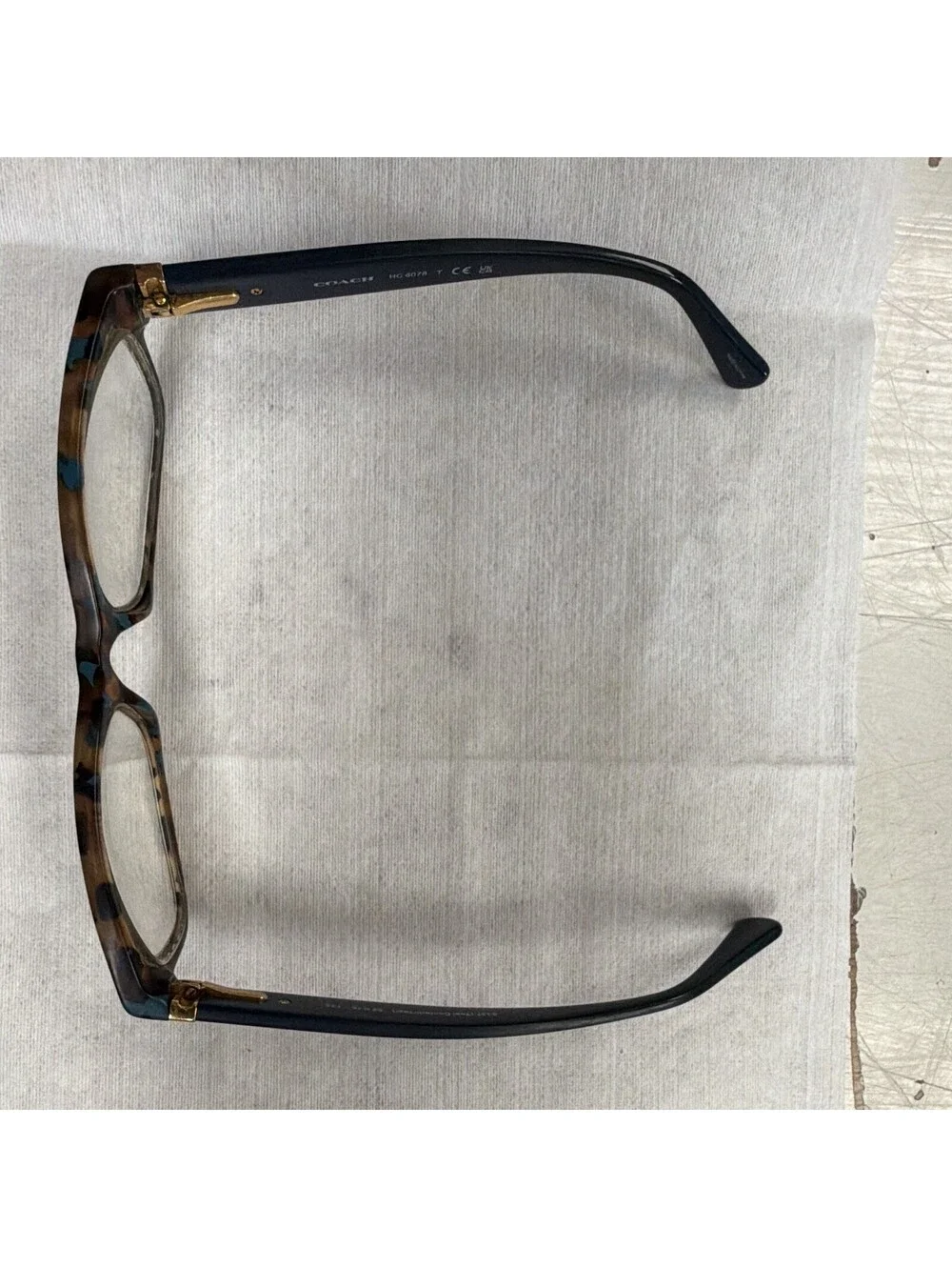 Coach HC6078 5337 Eyeglasses Teal Confetti Tortoise 52-16-135 Frames